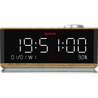 Aiwa CR-90BT Wooden Digital Alarm Clock - Alarm Clock Aiwa CR-90BT Wooden Digital Alarm Clock - Alarm Clock