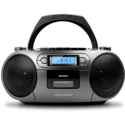 Aiwa BBTC-550MG Tragbarer CD-Player - Bluetooth, USB, UKW Radio Aiwa BBTC-550MG Tragbarer CD-Player - Bluetooth, USB, UKW Radio