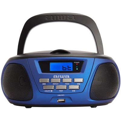 Aiwa BBTU-300BL Portable Stereo System - Bluetooth, Radio, MP3 Aiwa BBTU-300BL Portable Stereo System - Bluetooth, Radio, MP3