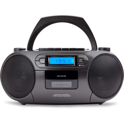 Aiwa BBTC-550BK Portable Stereo System - FM, Bluetooth, MP3 Aiwa BBTC-550BK Portable Stereo System - FM, Bluetooth, MP3