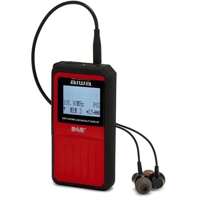 Radio de Poche Aiwa RD20DABRD Rouge avec DAB+ et Écran LED - Radio - Publicité Radio de Poche Aiwa RD20DABRD Rouge avec DAB+ et Écran LED - Radio - Publicité