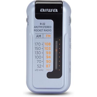 Rádio portátil Aiwa R-22SL com fones de ouvido - Rádio Rádio portátil Aiwa R-22SL com fones de ouvido - Rádio