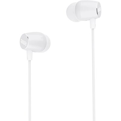 Casque Aiwa ESTM-30WT - In-ear filaire - Blanc - Publicité Casque Aiwa ESTM-30WT - In-ear filaire - Blanc - Publicité