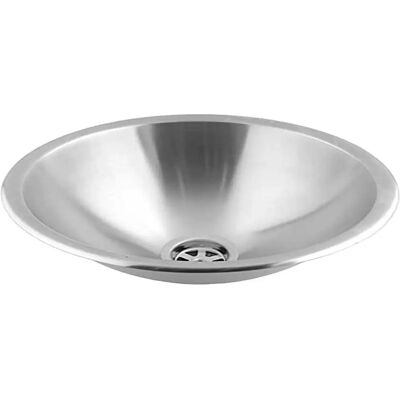 Mediclinics SN0036CS Lavabo Semiesférico en Acero Inoxidable Satinado - Uso Público Mediclinics SN0036CS Lavabo Semiesférico en Acero Inoxidable Satinado - Uso Público