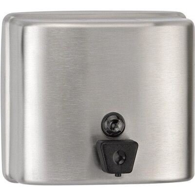 Dispensador de jabón de acero inoxidable satinado - Alta afluencia - Líquido y gel Dispensador de jabón de acero inoxidable satinado - Alta afluencia - Líquido y gel