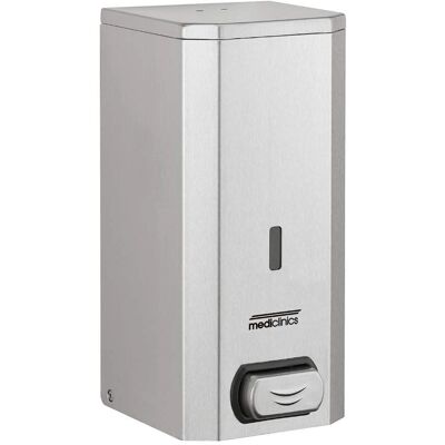 Mediclinics Dispensador de jabón satinado de acero inoxidable 1,5L - Dispensador de jabón Mediclinics Dispensador de jabón satinado de acero inoxidable 1,5L - Dispensador de jabón