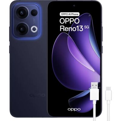 Oppo Reno13 5G Smartphone - 12GB RAM, 256GB - Bleu - Publicité Oppo Reno13 5G Smartphone - 12GB RAM, 256GB - Bleu - Publicité