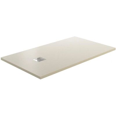 GME Bandeja de ducha beige 130x70cm de resina mineral - Antideslizante - Moderna GME Bandeja de ducha beige 130x70cm de resina mineral - Antideslizante - Moderna