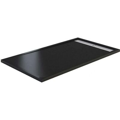 GME Style Plus - Plato de ducha en resina mineral - Elegante y resistente - gris anthracite - 110X80 cm GME Style Plus - Plato de ducha en resina mineral - Elegante y resistente - gris anthracite - 110X80 cm