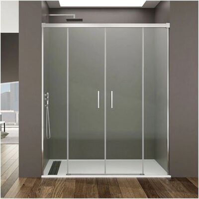 Mampara de ducha GME Basic Spazio 2 - Reversible, Cristal 6mm, Aluminio Mampara de ducha GME Basic Spazio 2 - Reversible, Cristal 6mm, Aluminio