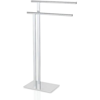 Toallero Doble Cromado Andrea House BA14117 - Decoración de baño Toallero Doble Cromado Andrea House BA14117 - Decoración de baño