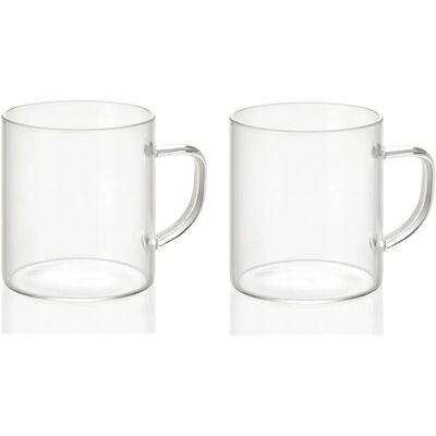 Andrea House MS19209 Becher-Set - 2 Gläser 300ml Andrea House MS19209 Becher-Set - 2 Gläser 300ml