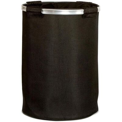 Andrea House BA70173 - Cesto de ropa negro moderno Andrea House BA70173 - Cesto de ropa negro moderno