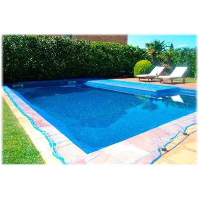 FUN&GO Cubierta de hoja azul 7x11m - Cobertor de piscina FUN&GO Cubierta de hoja azul 7x11m - Cobertor de piscina