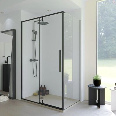SANYCCES - Minimal - Trasparente - Profilo nero - Shower screen SANYCCES - Minimal - Trasparente - Profilo nero - Shower screen