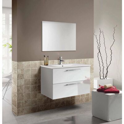 ALTRI Mobile sospeso bagno bianco 80cm con specchio ALTRI Mobile sospeso bagno bianco 80cm con specchio