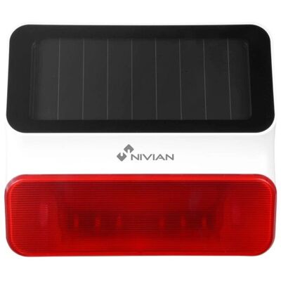 Nivian NVS-S8A-U1 Solarbetriebene Außen Sirene - Alarmsystem Nivian NVS-S8A-U1 Solarbetriebene Außen Sirene - Alarmsystem