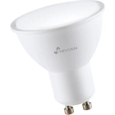 Bombilla inteligente Nivian RGB - GU10 4.5W Wi-Fi Alexa Google Bombilla inteligente Nivian RGB - GU10 4.5W Wi-Fi Alexa Google