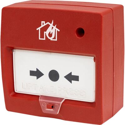 Botão de alarme de incêndio DMTech D9000-MCP-R - Fácil de reiniciar Botão de alarme de incêndio DMTech D9000-MCP-R - Fácil de reiniciar
