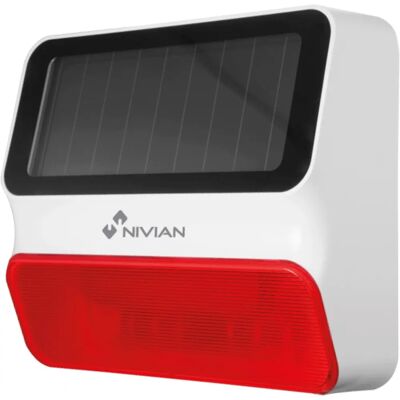 Sirène Solaire Nivian - Alarme Extérieure Sans Fil 100dB Sirène Solaire Nivian - Alarme Extérieure Sans Fil 100dB