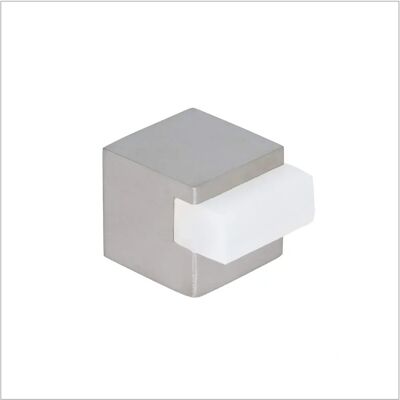 EVI HERRAJES - Samoprzylepny ogranicznik drzwiowy - 20x20 mm - Stal nierdzewna EVI HERRAJES - Samoprzylepny ogranicznik drzwiowy - 20x20 mm - Stal nierdzewna