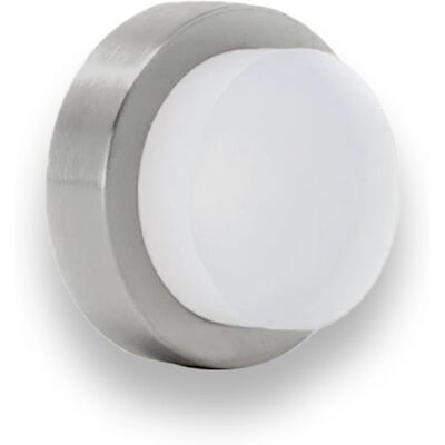 Herrajes EVI Parachoque de porta em aço inoxidável - Fixação na parede - 24x14mm Herrajes EVI Parachoque de porta em aço inoxidável - Fixação na parede - 24x14mm