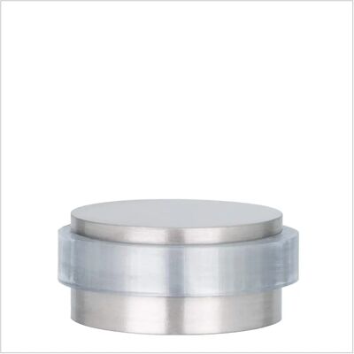 EVI HERRAJES Mini Zatrzask drzwiowy - 28x12 mm, Przezroczysta silikon, Wykończenie ze stali nierdzewnej EVI HERRAJES Mini Zatrzask drzwiowy - 28x12 mm, Przezroczysta silikon, Wykończenie ze stali nierdzewnej