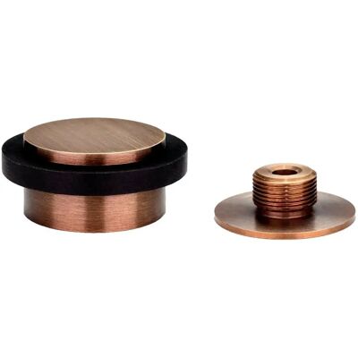 EVI HERRAJES Zatrzask drzwiowy - Mosiądz, Czarna guma, 45x19mm EVI HERRAJES Zatrzask drzwiowy - Mosiądz, Czarna guma, 45x19mm
