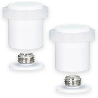 EVI HERRAJES Arrêt de porte en acier inoxydable - 24x30mm Laqué blanc - Publicité EVI HERRAJES Arrêt de porte en acier inoxydable - 24x30mm Laqué blanc - Publicité