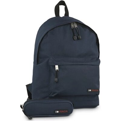 ITACA Marino Sac à dos - Poignée rembourrée, Bretelles réglables, Poche frontale - Sac à dos ITACA Marino Sac à dos - Poignée rembourrée, Bretelles réglables, Poche frontale - Sac à dos