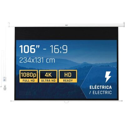 Pantalla eléctrica iggual de 106 pulgadas con control remoto - Pantalla de proyección Pantalla eléctrica iggual de 106 pulgadas con control remoto - Pantalla de proyección