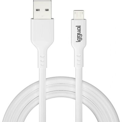 Cable USB Iggual IGG316931 - 1m Blanco Cable USB Iggual IGG316931 - 1m Blanco