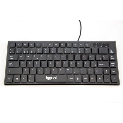 Klawiatura iggual IGG317082 - Czarna - USB do biura QWERTY - Standardowa klawiatura Klawiatura iggual IGG317082 - Czarna - USB do biura QWERTY - Standardowa klawiatura
