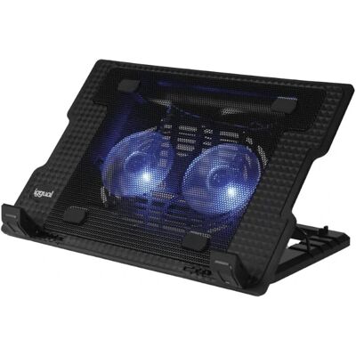Iggual Laptop standaard - Opvouwbaar, Verstelbaar, 17" Zwart Iggual Laptop standaard - Opvouwbaar, Verstelbaar, 17" Zwart