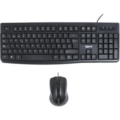 Conjunto de Teclado y Ratón iggual CMK-BUSINESS2 - Negro Conjunto de Teclado y Ratón iggual CMK-BUSINESS2 - Negro