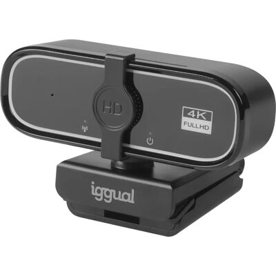 iggual USB 4K UHD WC3840 Kamera internetowa - Profesjonalna 8 MP - Czarna iggual USB 4K UHD WC3840 Kamera internetowa - Profesjonalna 8 MP - Czarna