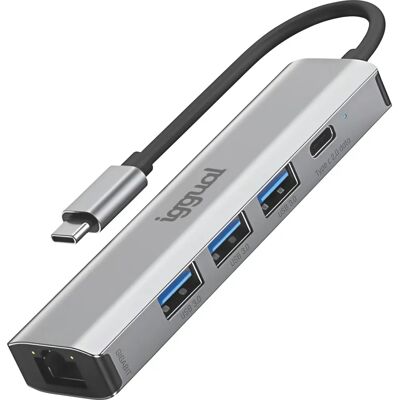 IGGUAL - IGG320181 - USB 3.2 Gen 1 - Type-A - Hub IGGUAL - IGG320181 - USB 3.2 Gen 1 - Type-A - Hub