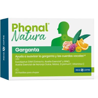 Reig Jofre Natura Garganta 20 Comprimidos - Complemento alimenticio Reig Jofre Natura Garganta 20 Comprimidos - Complemento alimenticio