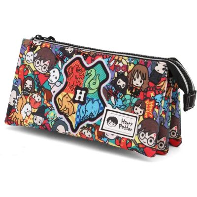 Harry Potter Modèle Trousse à trois compartiments personnages chibi - Trade Invaders Harry Potter Modèle Trousse à trois compartiments personnages chibi - Trade Invaders