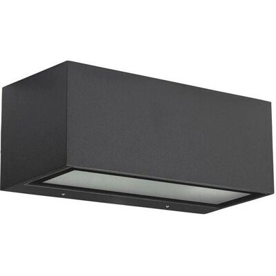 Lámpara de pared LEDS-C4 Nemesis aluminio - IP54 gris urbano E27 Lámpara de pared LEDS-C4 Nemesis aluminio - IP54 gris urbano E27