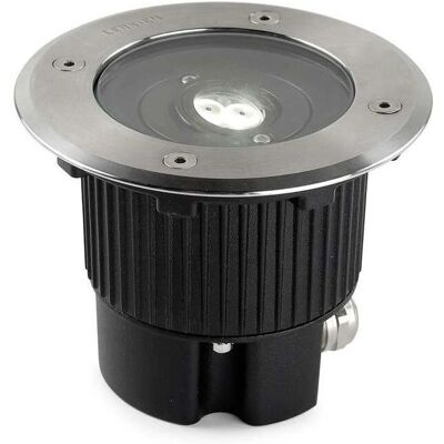 Leds-C4 Gea Faretti da incasso a terra LED esterni - Acciaio inossidabile lucido - 12,5cm - 522lm - 3000K - IP67 Leds-C4 Gea Faretti da incasso a terra LED esterni - Acciaio inossidabile lucido - 12,5cm - 522lm - 3000K - IP67