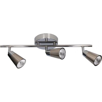 Leds-C4 Nickel Satinato Triplex Faretto da Soffitto - Faretto da Soffitto Leds-C4 Nickel Satinato Triplex Faretto da Soffitto - Faretto da Soffitto