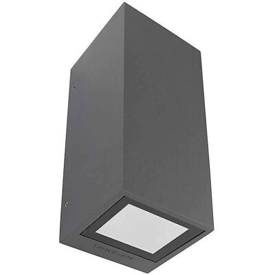 LEDS-C4 Afrodita 2-Light Outdoor Wall Light - Urban Grey - GU10 LEDS-C4 Afrodita 2-Light Outdoor Wall Light - Urban Grey - GU10