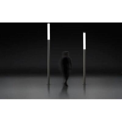 Leds-C4 Lyon Outdoor Bollard Lamp - 230.2cm High - Grey Aluminum Leds-C4 Lyon Outdoor Bollard Lamp - 230.2cm High - Grey Aluminum