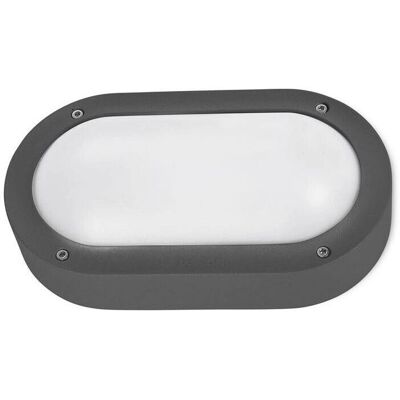 Leds-C4 Basic Luz de Pared Exterior - Gris Urbano - E27 - 22cm Leds-C4 Basic Luz de Pared Exterior - Gris Urbano - E27 - 22cm