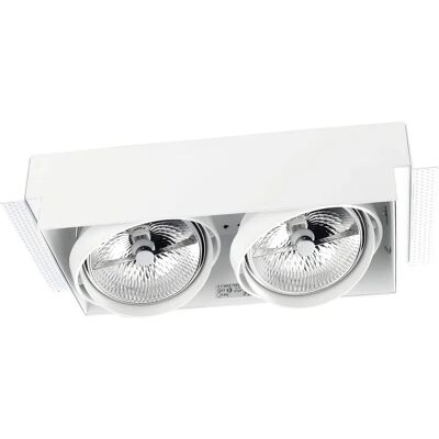LEDS C4 Downlight Multidir Double - 299mm - Weiß - IP23 - 100W - 978Lm - Downlight LEDS C4 Downlight Multidir Double - 299mm - Weiß - IP23 - 100W - 978Lm - Downlight