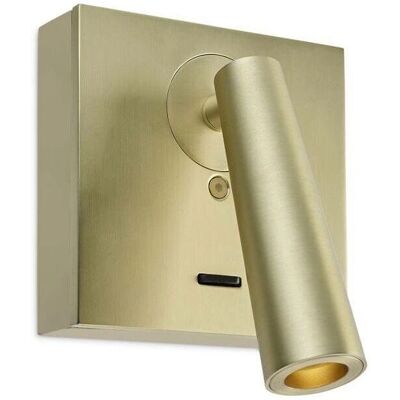 Leds-C4 Gamma - LED Wall Reading Light Satin Gold - Wall Reading Light Leds-C4 Gamma - LED Wall Reading Light Satin Gold - Wall Reading Light