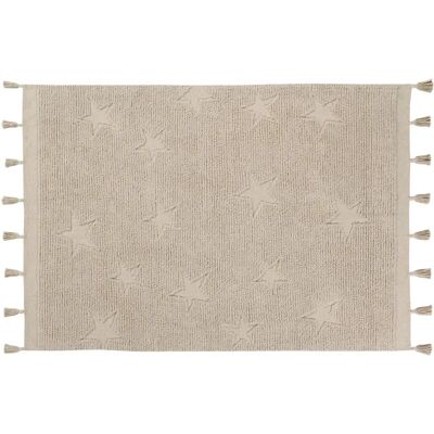 Lorena Canals - Hippy Stars Natural - 120x175cm - Natural - Koberec Lorena Canals - Hippy Stars Natural - 120x175cm - Natural - Koberec