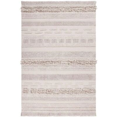 Tapis en coton naturel Lorena Canals - Air Natural - Fait main - 170x240cm - Publicité Tapis en coton naturel Lorena Canals - Air Natural - Fait main - 170x240cm - Publicité