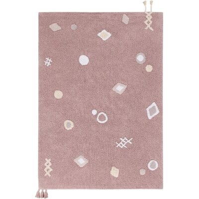 Lorena Canals Cotton Rug - Blue and Gray - Rectangular Lorena Canals Cotton Rug - Blue and Gray - Rectangular